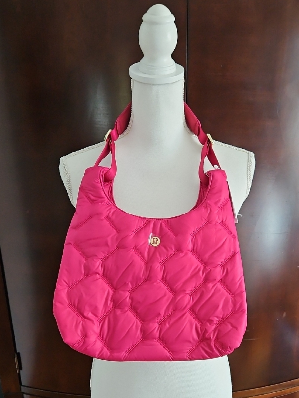 lululemon athletica Quilted Fuchsia Shoulder Bag
